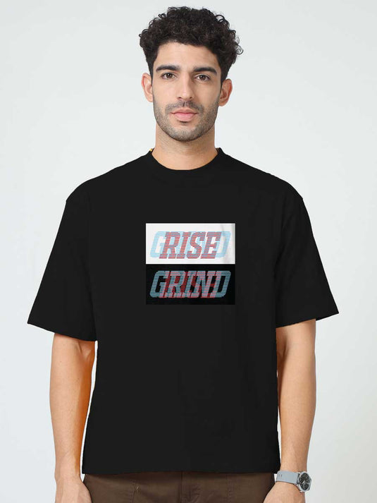 Printed Oversized Fitness Rise Grind T-Shirt