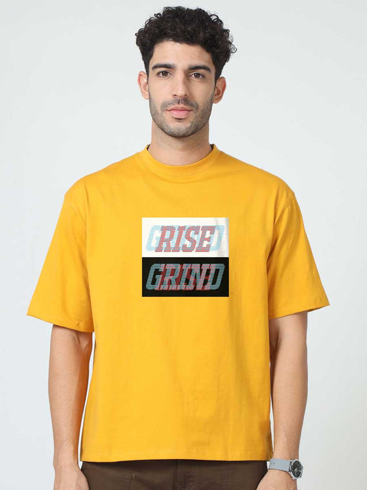 Printed Oversized Fitness Rise Grind T-Shirt