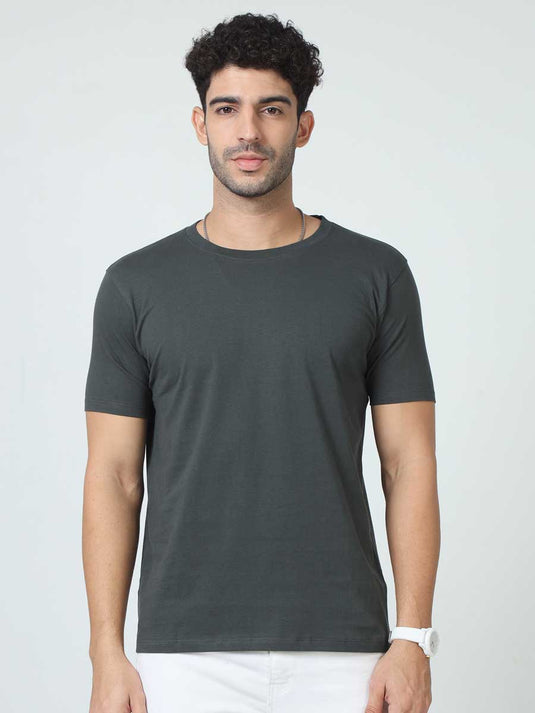 Plain Round Neck T-Shirt