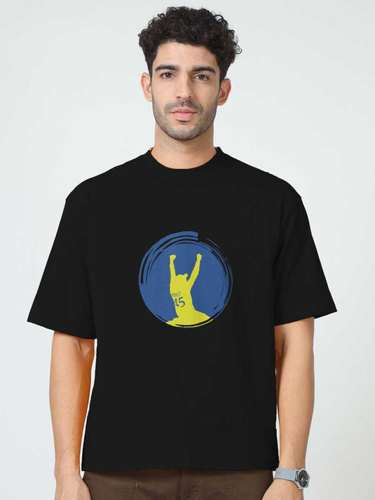 Printed Oversized IPL Rohit T-Shirt