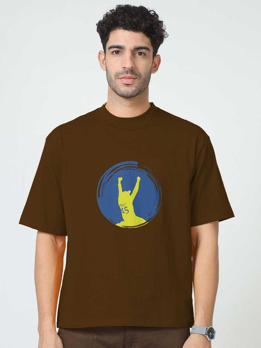 Printed Oversized IPL Rohit T-Shirt