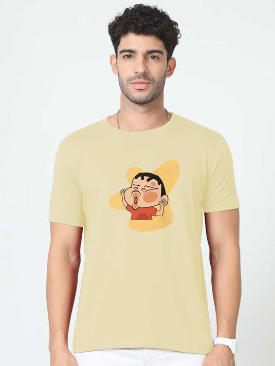 Printed Supima Cartoon Shinchan 2 T-Shirt