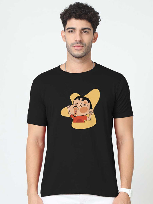 Printed Supima Cartoon Shinchan 2 T-Shirt