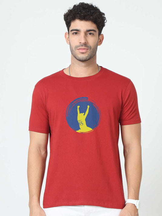 Printed Round Neck IPL Rohit T-Shirt