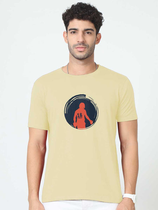 Printed Round Neck IPL Virat T-Shirt