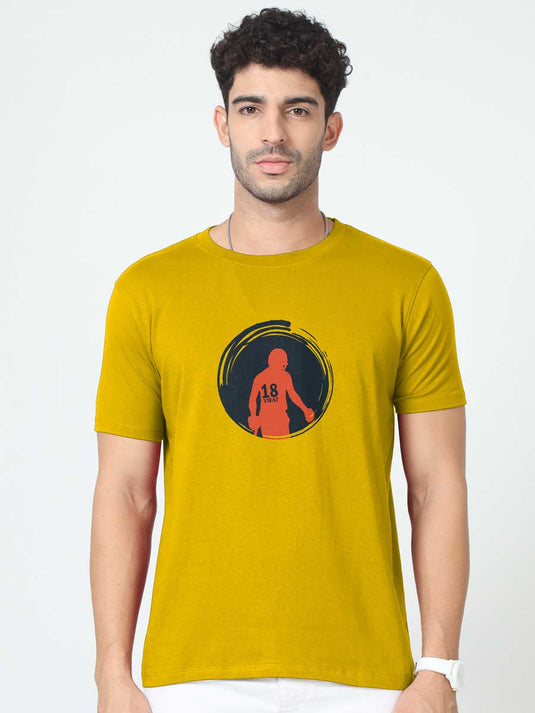 Printed Round Neck IPL Virat T-Shirt