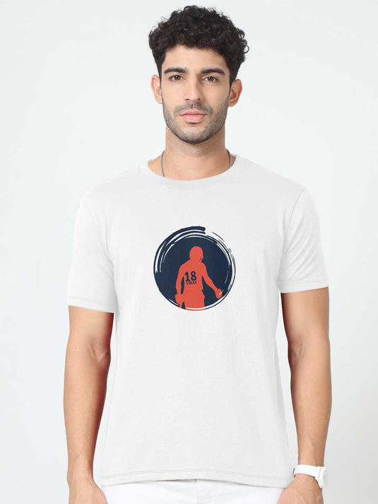 Printed Round Neck IPL Virat T-Shirt