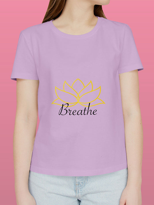 Printed Supima Self Love Breathe T-Shirt