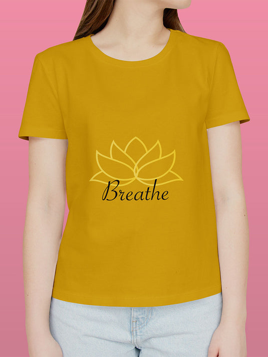 Printed Supima Self Love Breathe T-Shirt