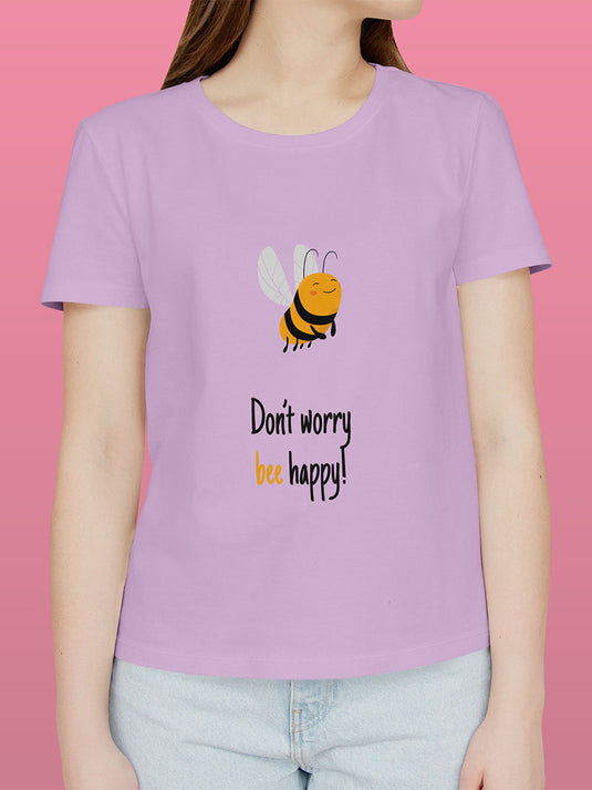 Printed Supima Self Love Don't Worry Be Happy T-Shirt