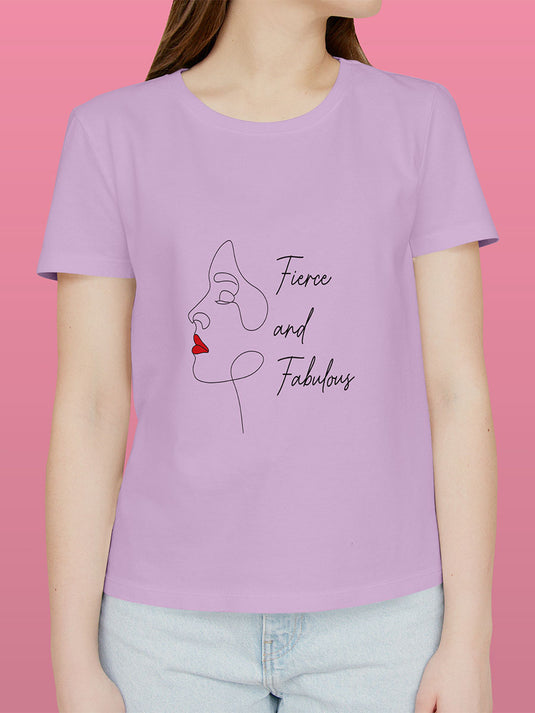 Printed Supima Self Love Fierce and Fabulous T-Shirt