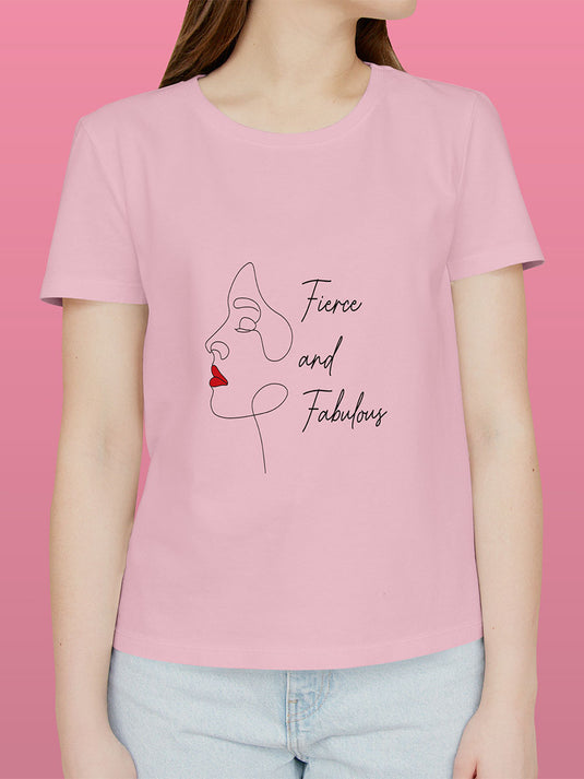 Printed Supima Self Love Fierce and Fabulous T-Shirt