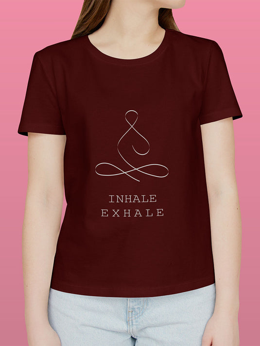 Printed Supima Self Love Inhale Exhale T-Shirt