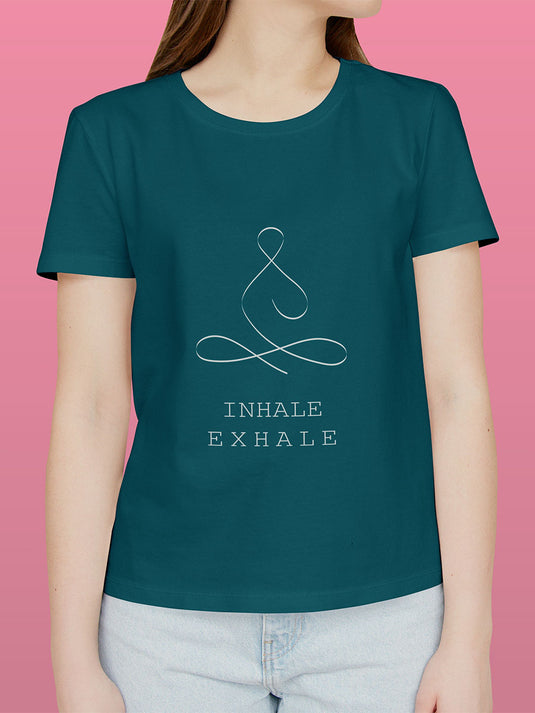 Printed Supima Self Love Inhale Exhale T-Shirt