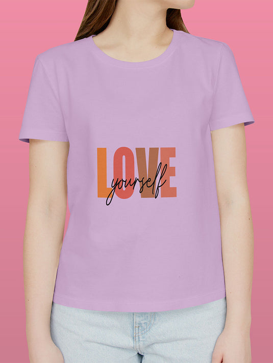 Printed Supima Self Love - Love Yourself T-Shirt